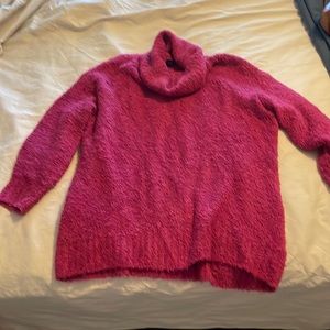 Pink GAP cowl neck sweater